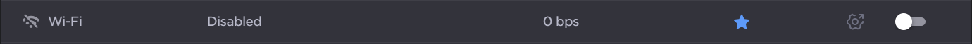 Wi-Fi Disabled