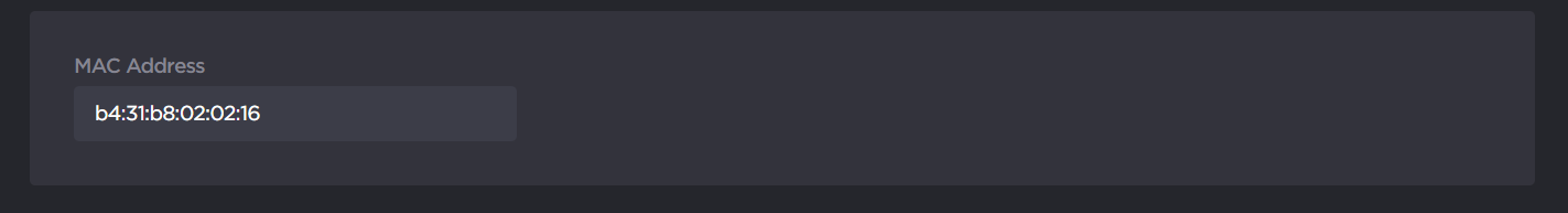 MAC Address