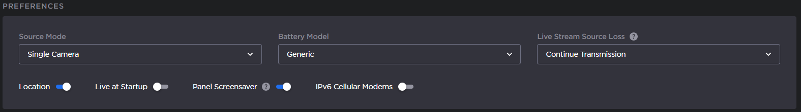 Preferences