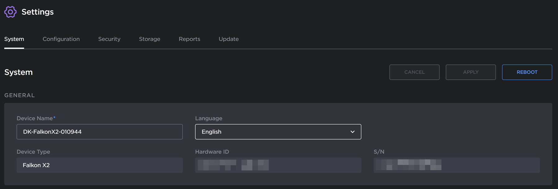 System Settings