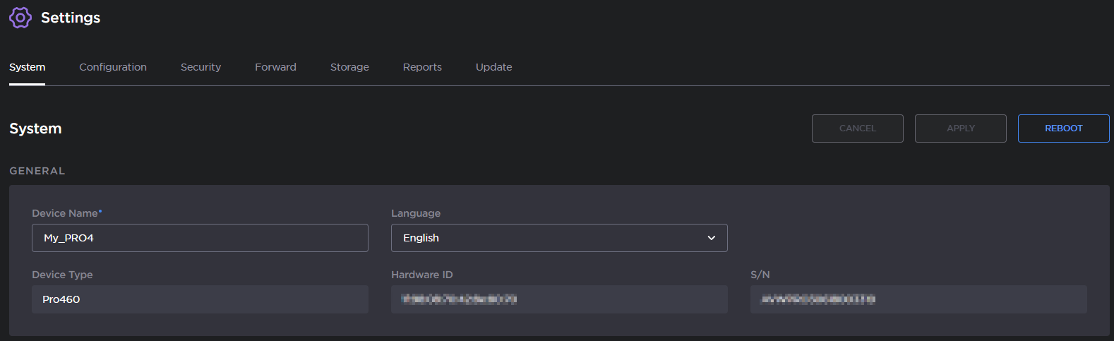 System Settings