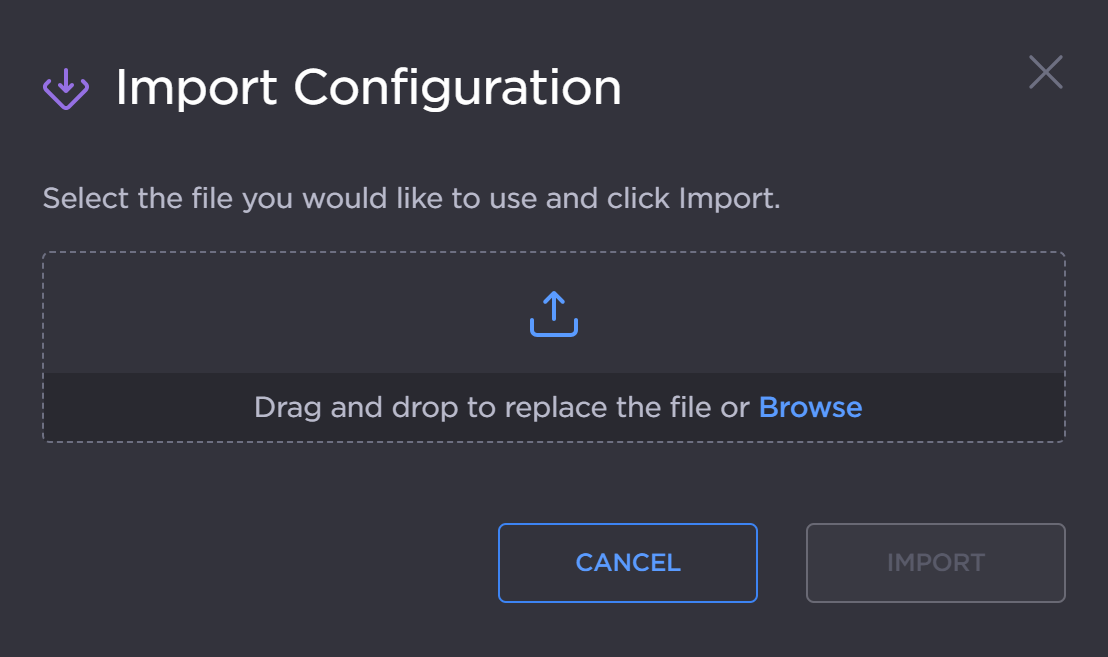 Config File Uploader