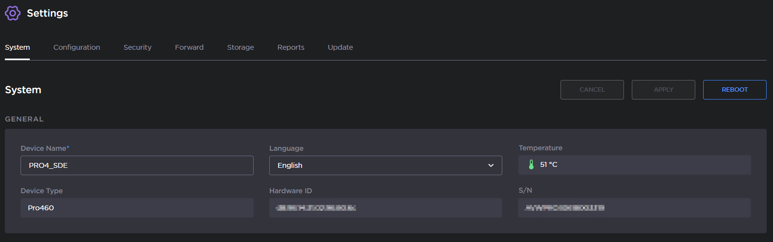 Language setting