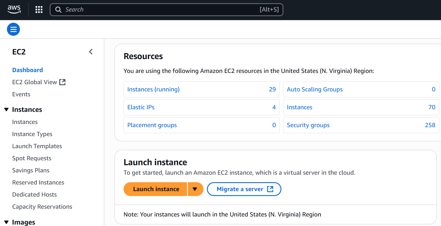 Launch instance