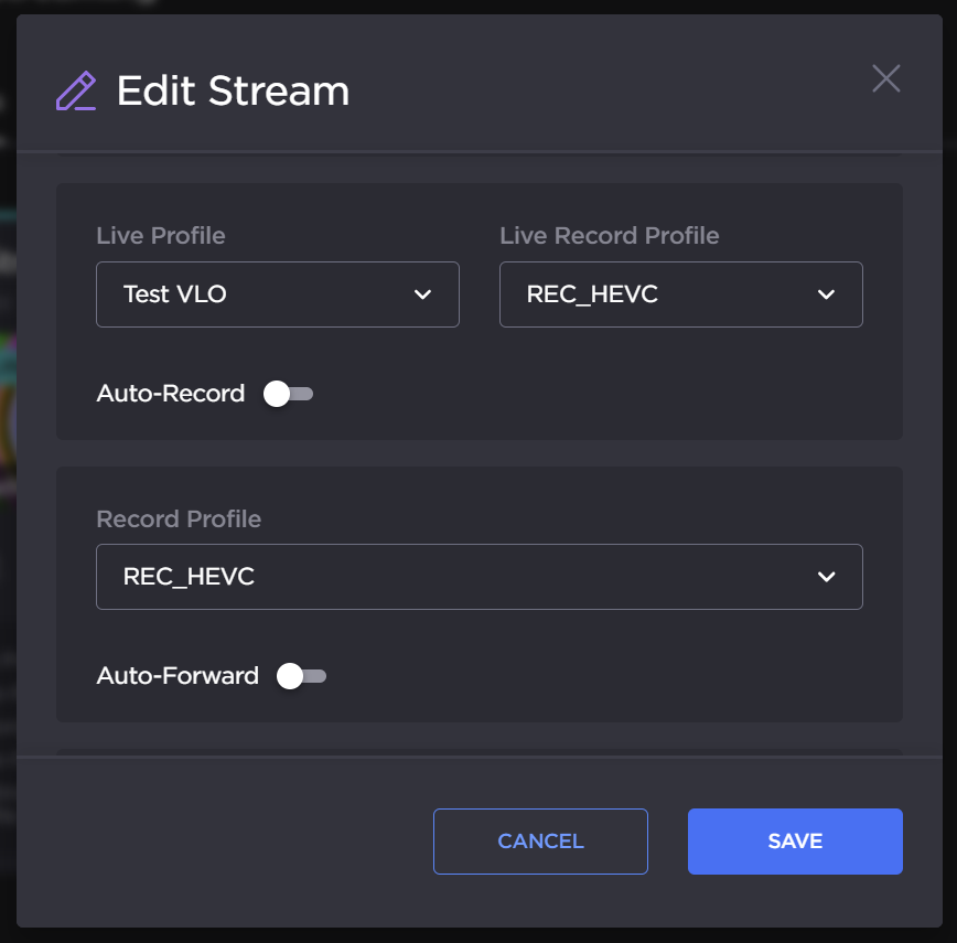 Edit Stream