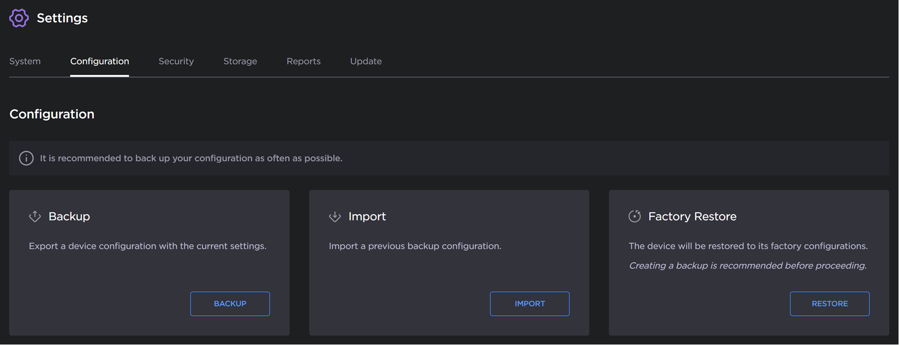 Configuration Options