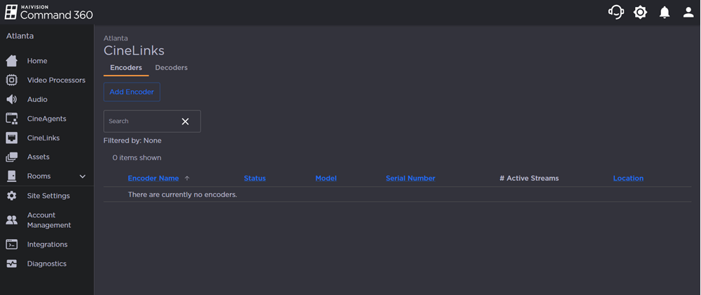 CineLinks Management Page