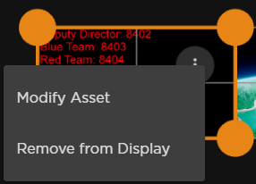 User-Created Asset Options