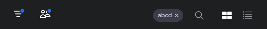 Filtered Sources Toolbar