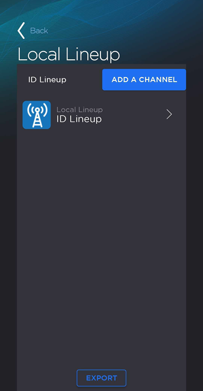 Local Lineup with no channels