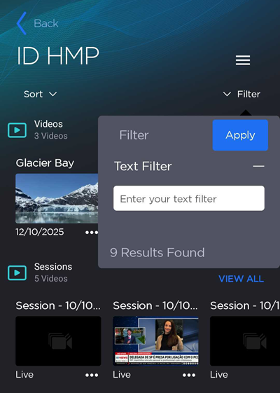 HMP Text Filter