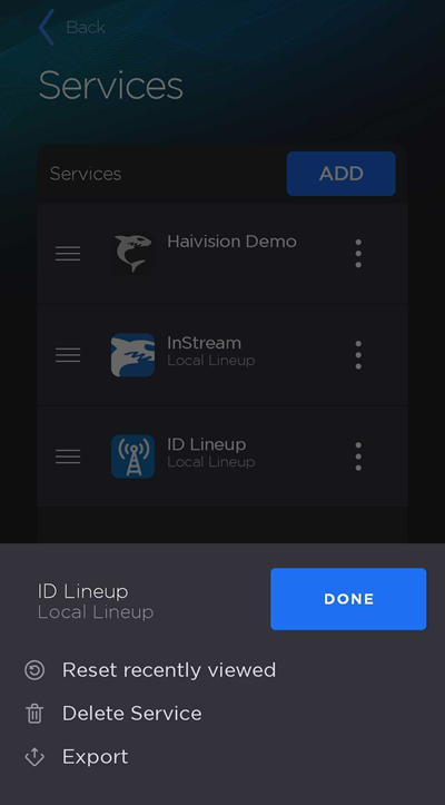 Local Lineup Options