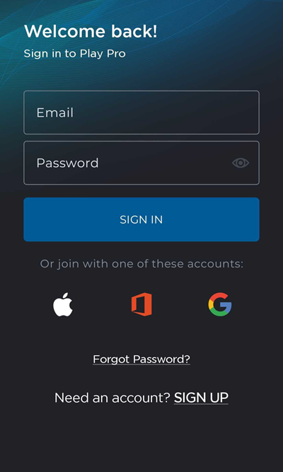 Sign In Screen