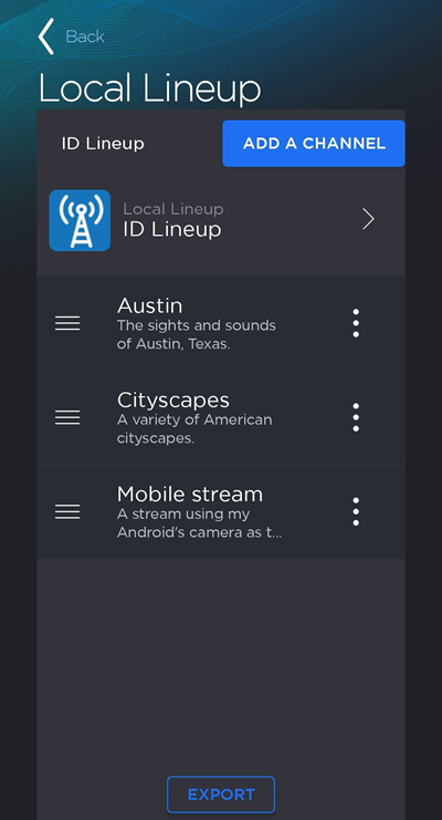 Local Lineup with 3 Channels