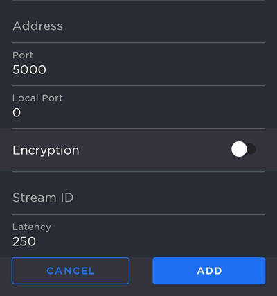 SRT Caller Mode Settings
