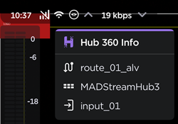 Hub 360 Info Display