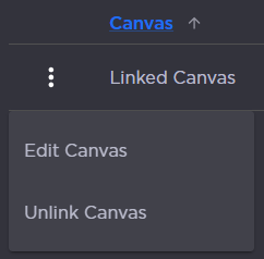Canvas Options Menu