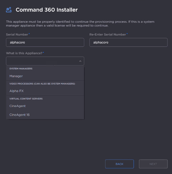 C360Installer_Alpha_ApplianceDropdown.png