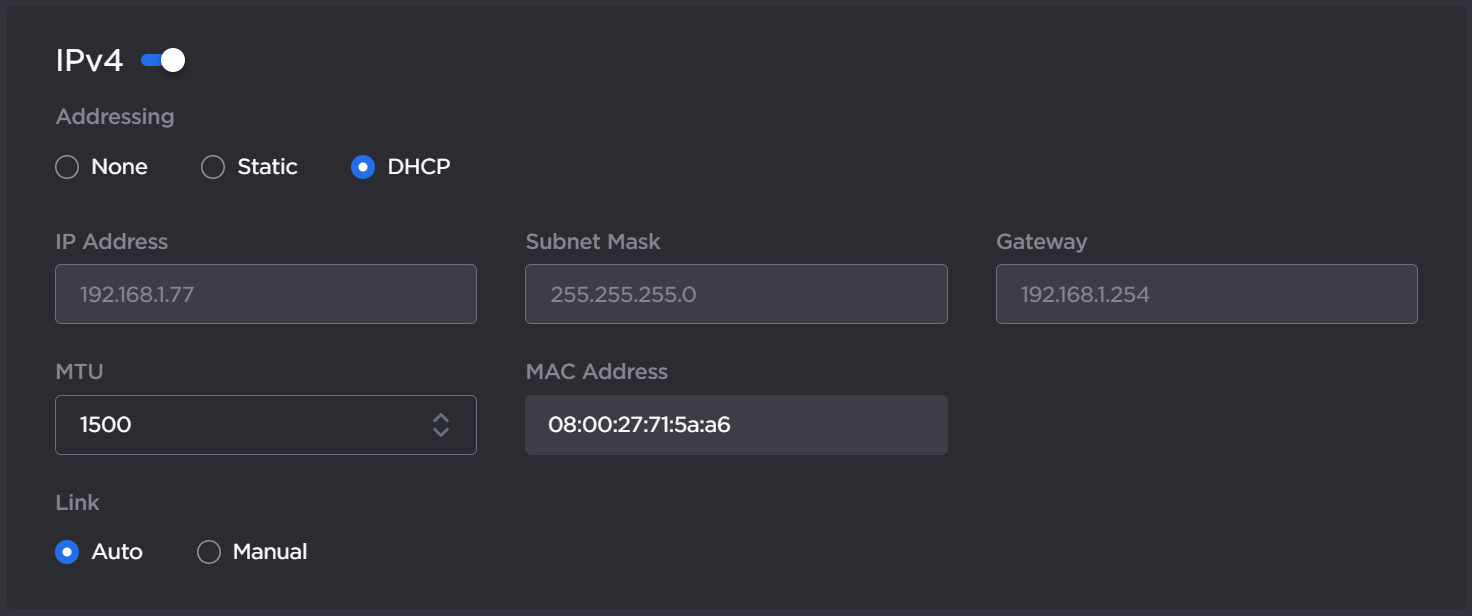 IPv4 Settings