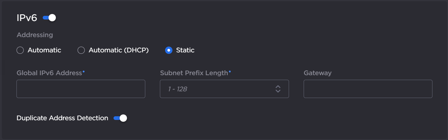 IPv6 Settings