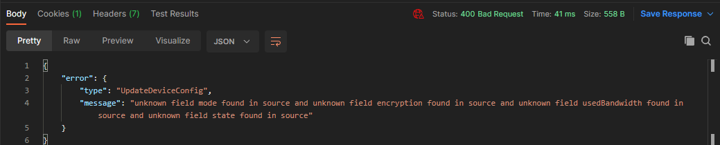 Status Error