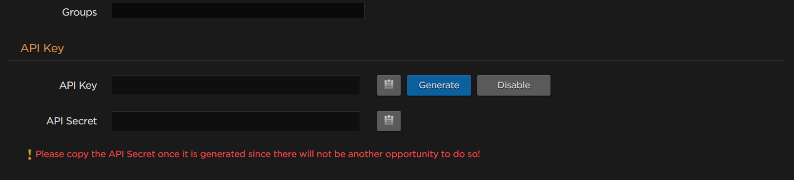 API Key
