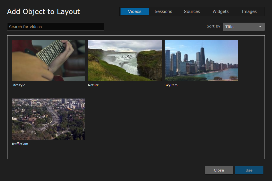 Add to Layout
