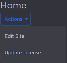 Home Actions Drop-down