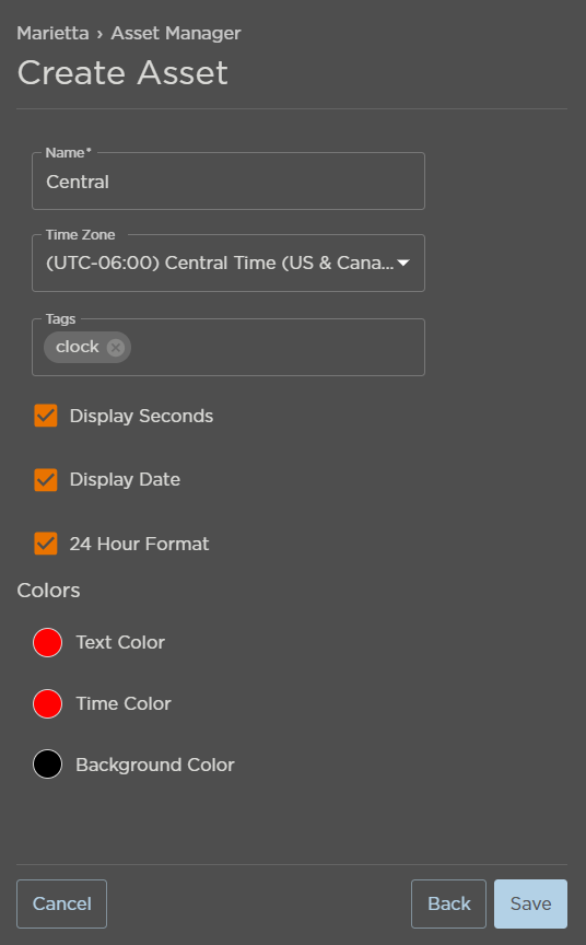 Clock Asset Options
