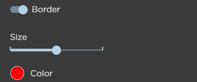 Border Size and Color