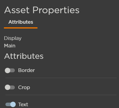 Attributes Tab