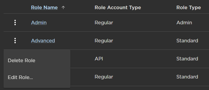 Role Options