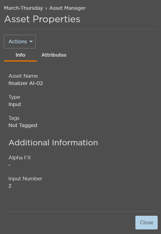 Info Tab