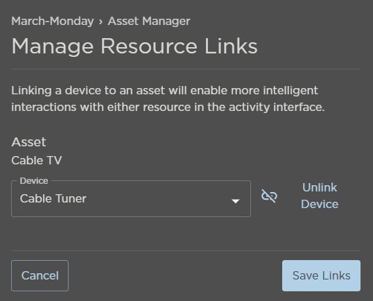 Resource Links Panel