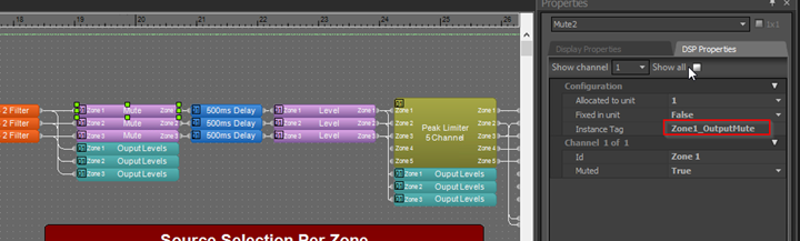 Output Mute Instance Tag