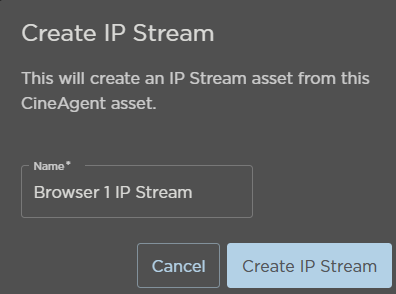 IP Stream Name