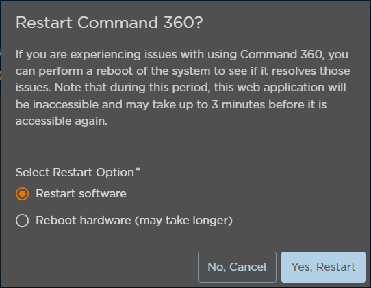 Restart Command 360 Prompt