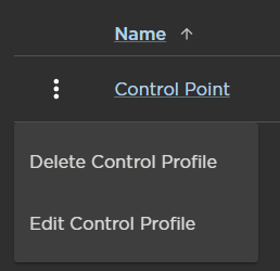 Control Profile Options