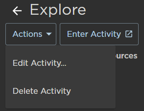 Activity Actions