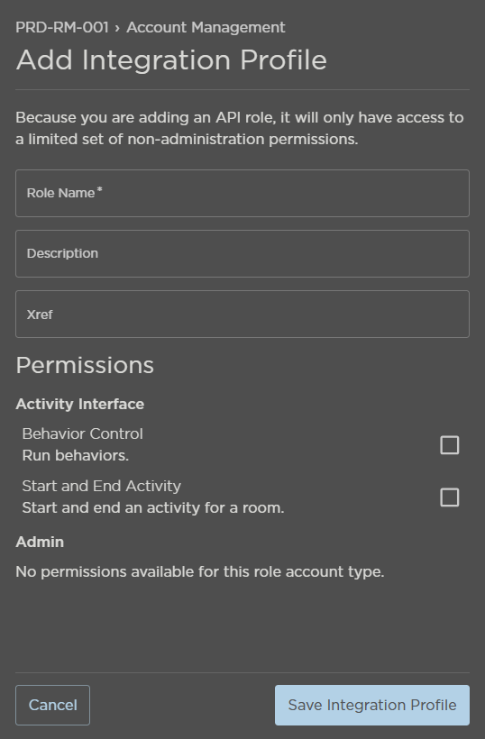 Add Integration Profile Fields