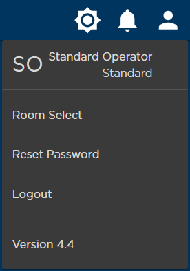 Standard User Menu Example