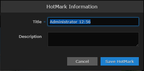 HotMark Information Dialog
