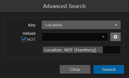 Exclude Location Filter