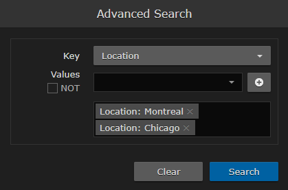Multiple Location Filters