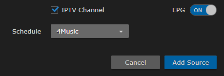 EPG Toggle and Schedule Selection