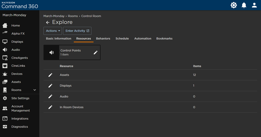 Activity Resources Tab
