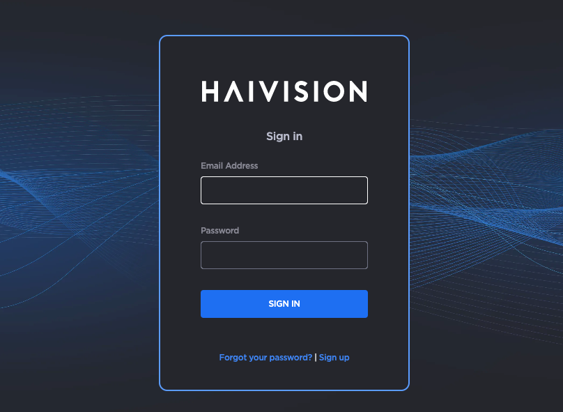 Sign In Screen