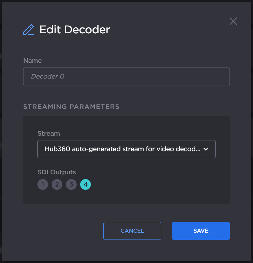 Edit Decoder Dialog